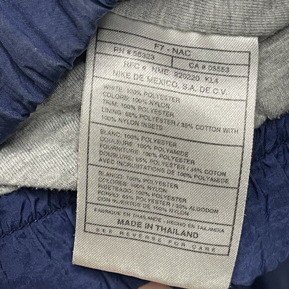 Vintage 90s Nike Blue & White Windbreaker Jacket XL Lightweight - Picture 9 of 9